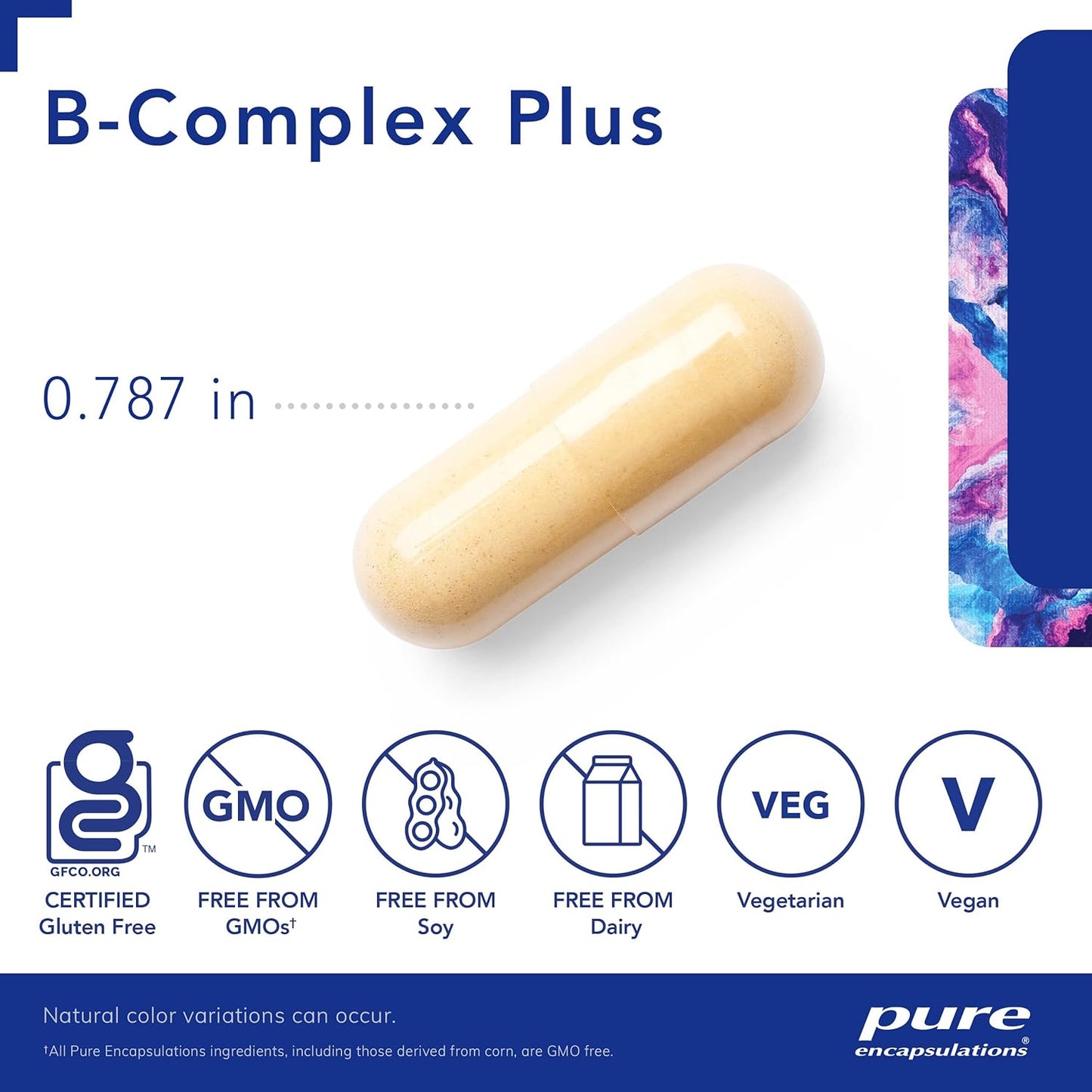 Pure Encapsulations B-Complex Plus - B Vitamins Supplement to Support Neurological Health, Cardiovascular Health, Energy Levels & Nervous System Support* - with Vitamin B12 & More - 120 Capsules